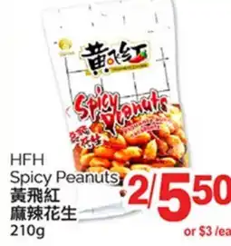 T&T Supermarket HFH SPICY PEANUTS, 210G offer