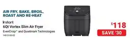 Visions Electronics Instant 6Qt Vortex Slim Air Fryer offer