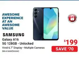 Visions Electronics Samsung Galaxy A16 5G 128GB - Unlocked offer