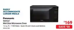 Visions Electronics Panasonic Genius Mid-Size Microwave Oven offer