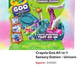 Staples Crayola Goo All-in-1Sensory Station - Unicorn offer