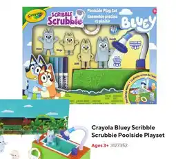 Staples Crayola Bluey ScribbleScrubbie Poolside Playset offer