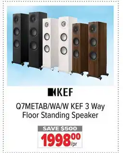 2001 Audio Video Q7METAB/WA/W KEF 3 Way Floor Standing Speaker offer