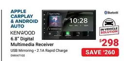 Visions Electronics Kenwood 6.8 Digital Multimedia Receiver offer