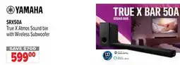 2001 Audio Video SRX50A YAMAHA True X Atmos Sound bar with Wireless Subwoofer offer