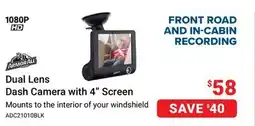 Visions Electronics Armor All Dual Lens Dash Camera with 4 Screen offer