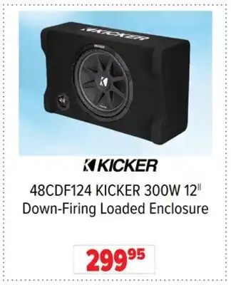 2001 Audio Video 48CDF124 Kicker Down-Firing Loaded Enclosure offer