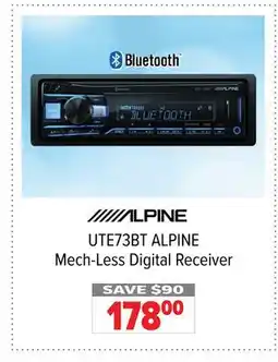2001 Audio Video UTE73BT ALPINE Mech-Less Digital Receiver offer