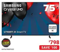 Visions Electronics Samsung 2025 75 U79 4K UHD LED Tizen Smart TV offer