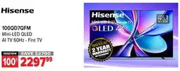 2001 Audio Video 100QD7QFM Mini-LED QLED AI TV 60Hz - Fire TV offer