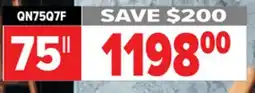 2001 Audio Video SAMSUNG QLED 4K VISION AI SMART TV 75 offer