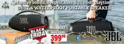 2001 Audio Video BOOMBOX3 JBL PORTABLE BT SPEAKER DELUXE offer