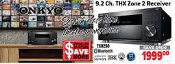 2001 Audio Video ONKYO 9.2 Ch. THX Zone 2 Receiver offer