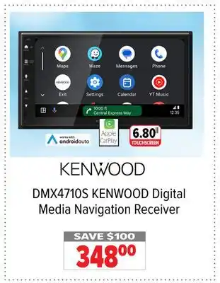 2001 Audio Video DMX4710S KENWOOD Digital Media Navigation Receiver offer