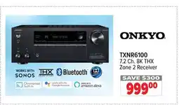 2001 Audio Video TXNR6100 ONKYO 7.2 Ch. 8K THX Zone 2 Receiver offer