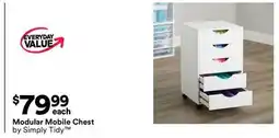Michaels Modular Mobile Chest by Simply Tidy offer