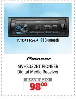 2001 Audio Video MVHS322BT PIONEER Digital Media Receiver offer