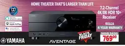2001 Audio Video Yamaha 7.2-Channel 4K/8K HDR 10+ Receiver offer