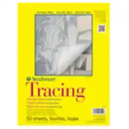 Staples Strathmore 300 Series Tracing Paper Pad - 9 W x 12 H - White - Tape Binding - 50 Sheets - (P370-9-6) offer