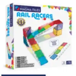 Staples Magna-Tiles Rail Racers 33-Piece Magnetic Construction Set offer