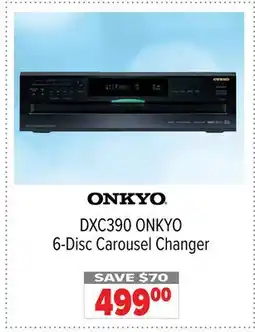 2001 Audio Video DXC390 ONKYO 6-Disc Carousel Changer offer