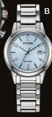 Charm Diamond Lady Citizen Eco-Drive Stainless Steel Blue Watch Dial - FE1241-71L offer