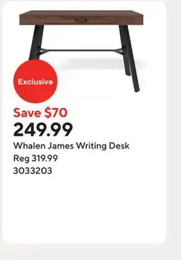 Staples Whalen James Writing Desk offer