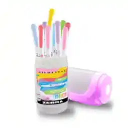 Staples Zebra Mildliner Double-Sided Highlighter - Bold Colours - 10 pk offer