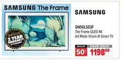 2001 Audio Video QN50LS03F Samsung The Frame QLED 4K Art Mode Vision AI Smart TV 50 offer