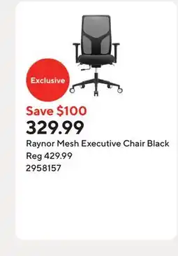 Staples Raynor Mesh Executive Chair Black offer