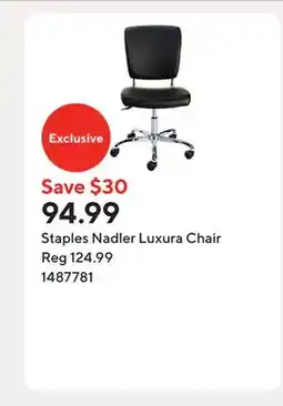 Staples Staples Nadler Luxura Chair offer