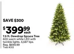 Michaels 7.5 ft. Dewdrop Spruce Tree offer