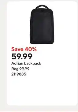 Staples Adrian backpack offer