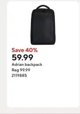 Staples Adrian backpack offer