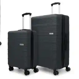 Staples Bugatti Bondstreet Airborne Collection Hardside 2-Pieces Luggage Set - Black offer