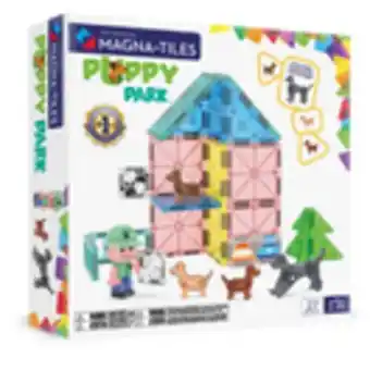 Staples MAGNA TILES Puppy Park 27-Piece Magnetic Construction Set offer