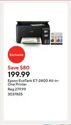 Staples Epson EcoTank ET-2400 All-in-One Printer offer