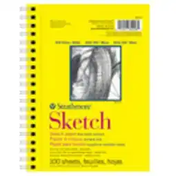 Staples Strathmore 300 Series Sketch Paper Pad, Spiral-Bound, 5.5 x 8.5, 100 Sheets offer