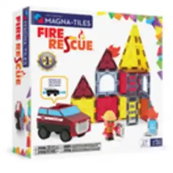 Staples MAGNA TILES Fire Rescue 27-Piece Magnetic Construction Set offer