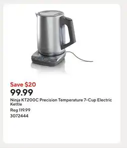 Staples Ninja KT200C Precision Temperature 7-Cup Electric Kettle offer