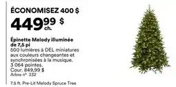 Michaels Épinette Melody illuminée de 7,5 pi offer