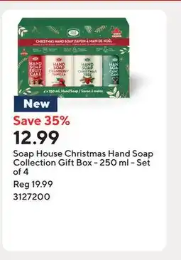 Staples Soap House Christmas Hand Soap Collection Gift Box - 250 ml - Set of 4 offer