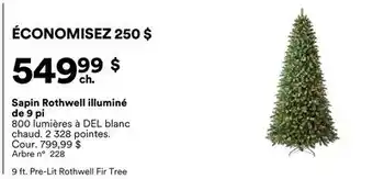 Michaels Sapin Rothwell illuminé de 9 pi offer