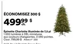 Michaels Épinette Charlotte illuminée de 7,5 pi offer