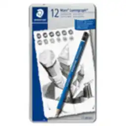 Staples Lumograph Drawing Pencils - 12 Pack offer