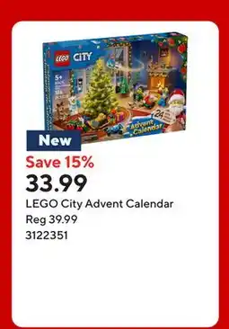 Staples LEGO City Advent Calendar offer