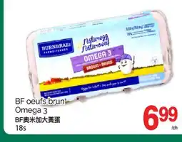 T&T Supermarket BF OEUFS BRUN OMEGA 3, 18S offer