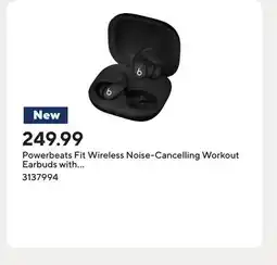 Staples Powerbeats Fit Wireless Noise-Cancelling Workout Earbuds with Ultimate Secure Fit - Jet Black offer