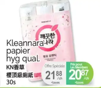 T&T Supermarket KLEANNARA PAPIER HYG QUAL., 30S offer