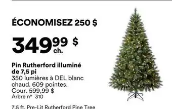 Michaels Pin Rutherford illuminé de 7,5 pi offer